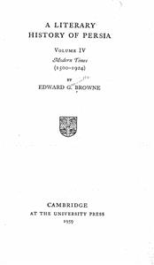 A Literary History of Persia